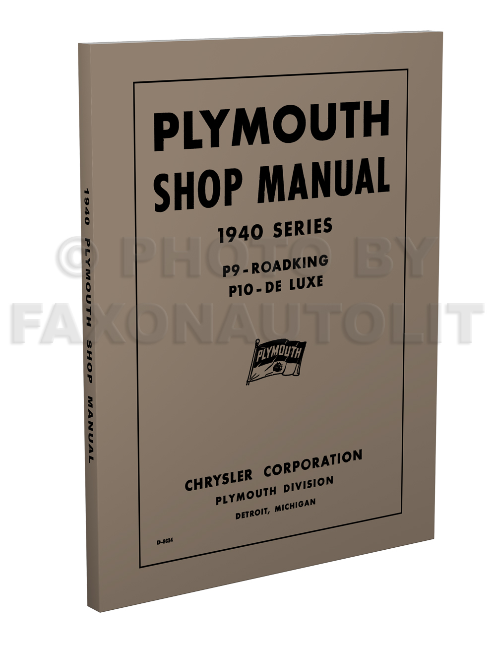 1940 Plymouth Shop Manual Original 