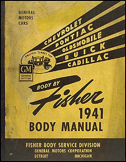 1941-1942 Cadillac Body Repair Manual Original
