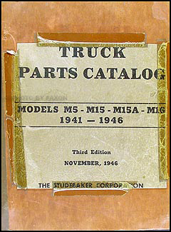 1941-1946 Studebaker Pickup Truck Original Parts Book