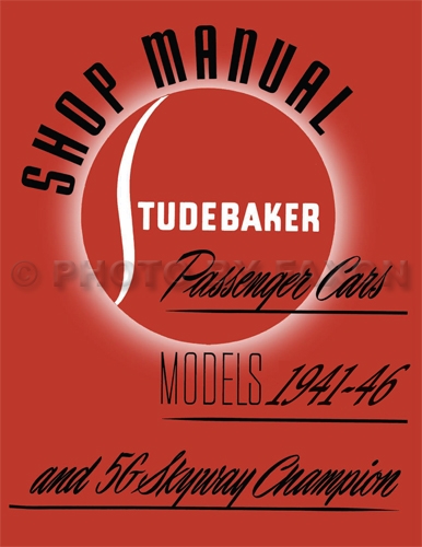 1941-1942-1946 Studebaker Car Shop Manual Reprint -- All models