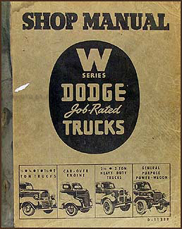 1941-1947 Dodge Truck Shop Manual Original 