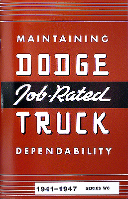 1941-1947 Dodge Pickup Truck Reprint Owner's Manual