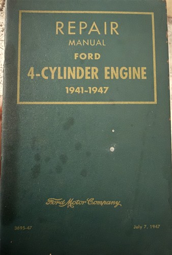 1937-1948 Ford and Mercury V8 Engine Repair Manual Reprint 