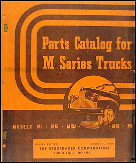 1941-1948 Studebaker Pickup Truck Original Parts Book