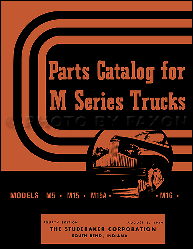 1941-1948 Studebaker Pickup Truck Parts Book Reprint