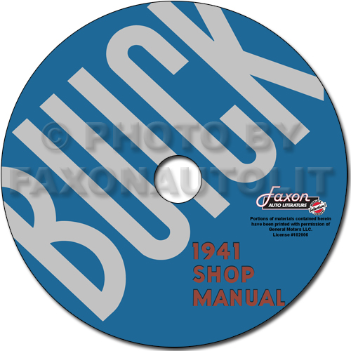 1941 Buick Repair Manual Reprint 