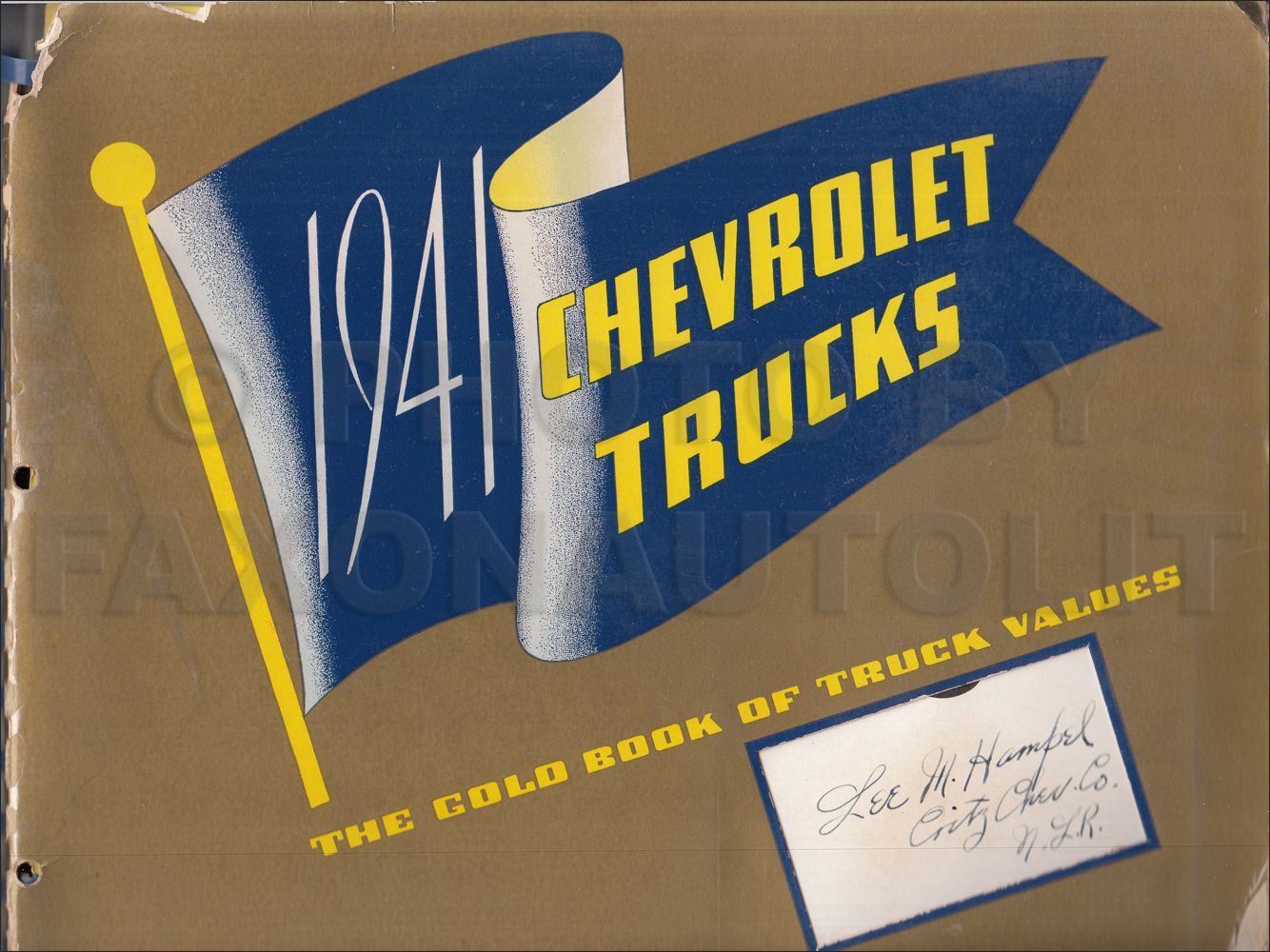 1941 Chevrolet Truck Dealer Album Original