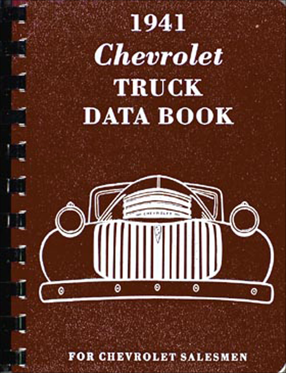 1941 Chevrolet Pickup & Truck Data Book Reprint Chevy