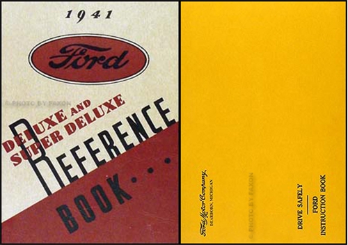 1941 Ford Deluxe and Super Deluxe Owner's Manual Reprint