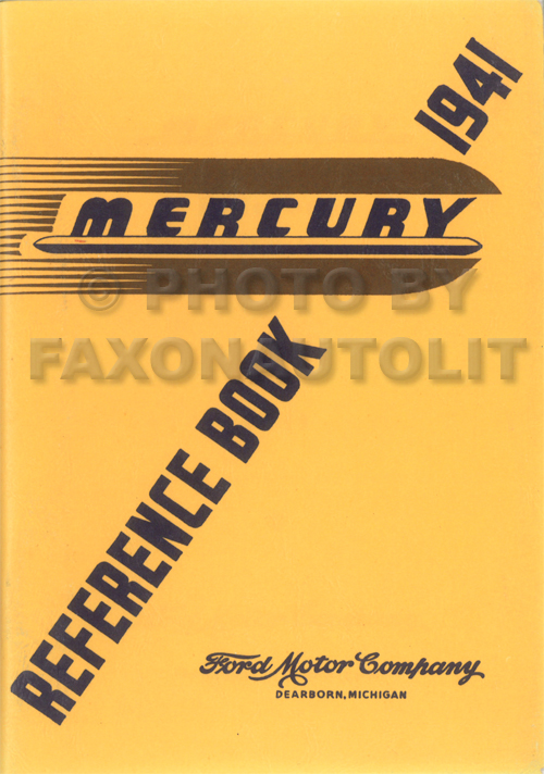 1941 Mercury Owner's Manual Reprint