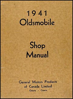 1941 Oldsmobile Repair Manual Original Canadian 5 1/2 x 7"