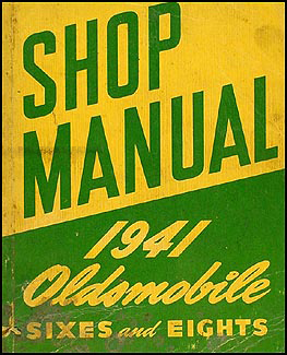 1941 Oldsmobile Repair Manual Original 5 1/2 x 7"