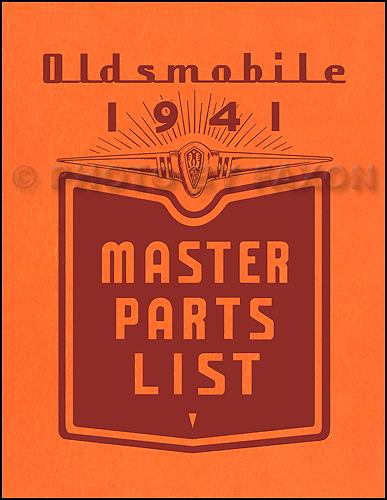 1941 Oldsmobile Repair Manual Original 8 1/2 x 11"