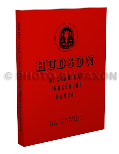 1942-1947 Hudson Shop Manual Reprint 