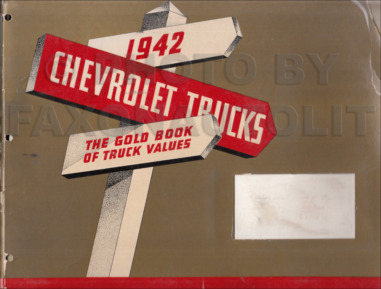 1942 Chevrolet Truck Dealer Album Original