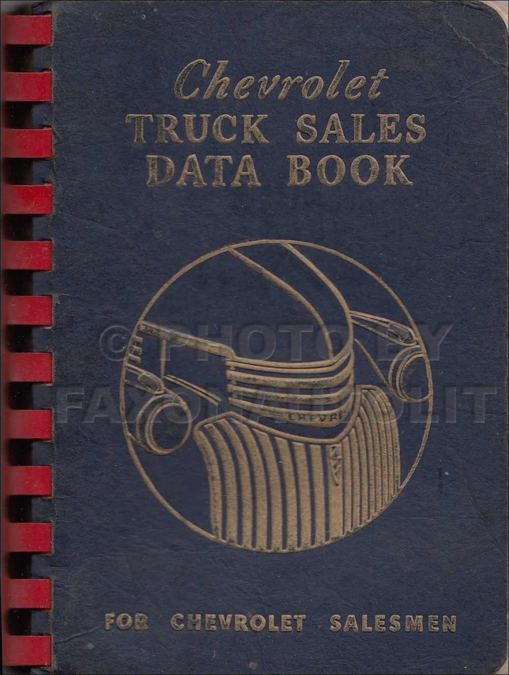 1942 Chevrolet Truck Data Book Original