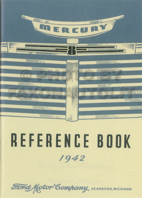 1942 Mercury Owner's Manual Reprint