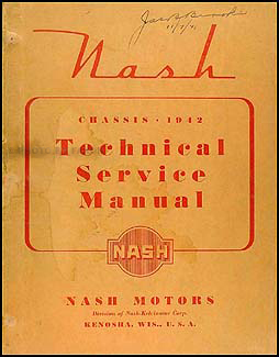 1942 Nash Shop Manual Original