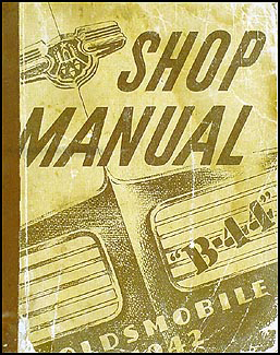 1942 Oldsmobile Repair Manual Original 5 1/2 x 7"