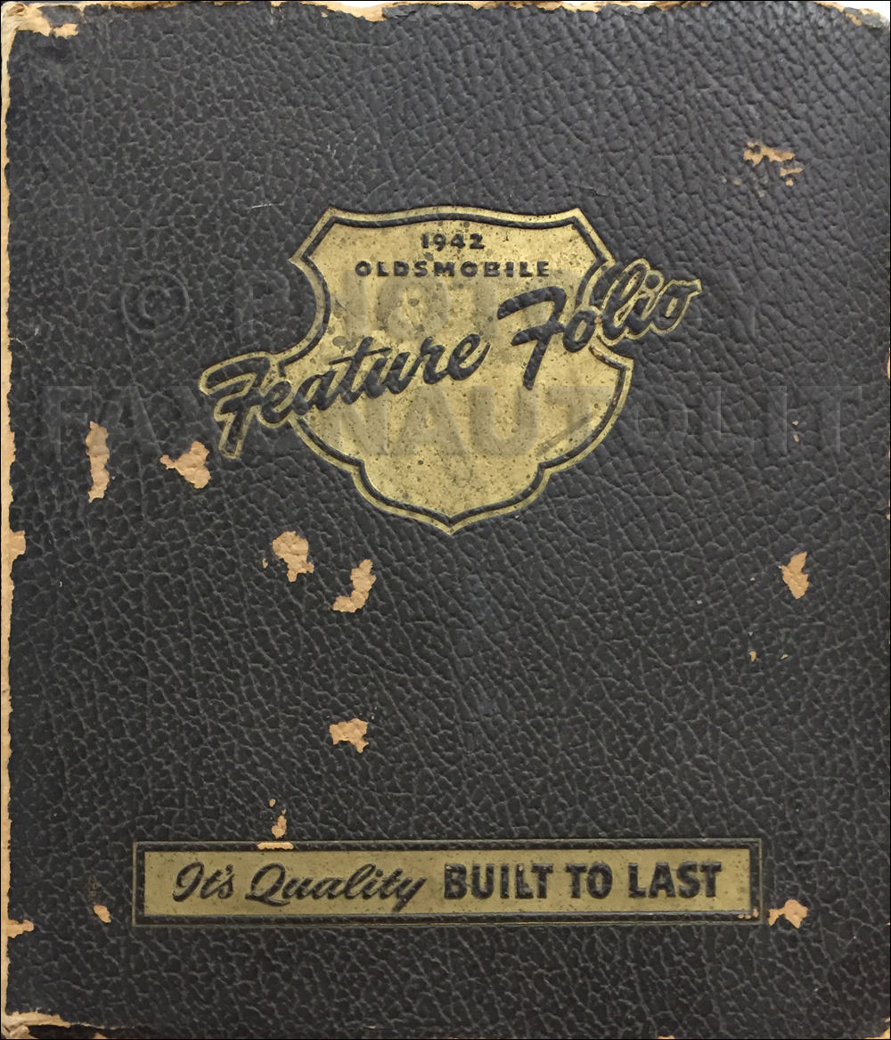 1942 Oldsmobile Color & Upholstery and Dealer Album Book Original
