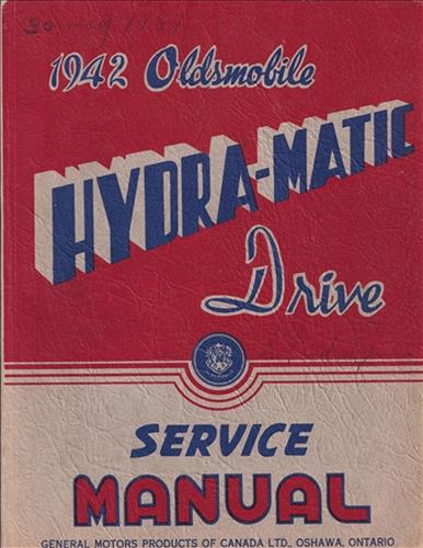 1942 Oldsmobile Hydra-Matic Transmission Canadian Repair Shop Manual Original