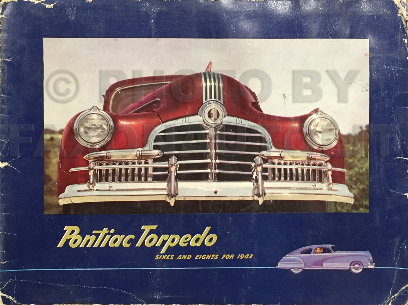 1942 Pontiac Torpedo Color and Upholstery Dealer Album Original