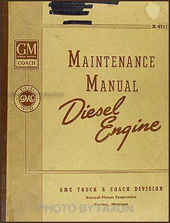 1945-1946 GMC Diesel Engine Repair Manual Original 