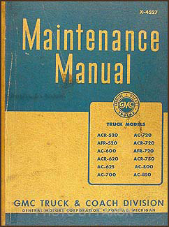 1944-1946 GMC 520-850 Repair Manual Original 