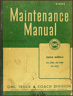 1945 GMC CC-300, CC-400, CC-450 Repair Manual Original 