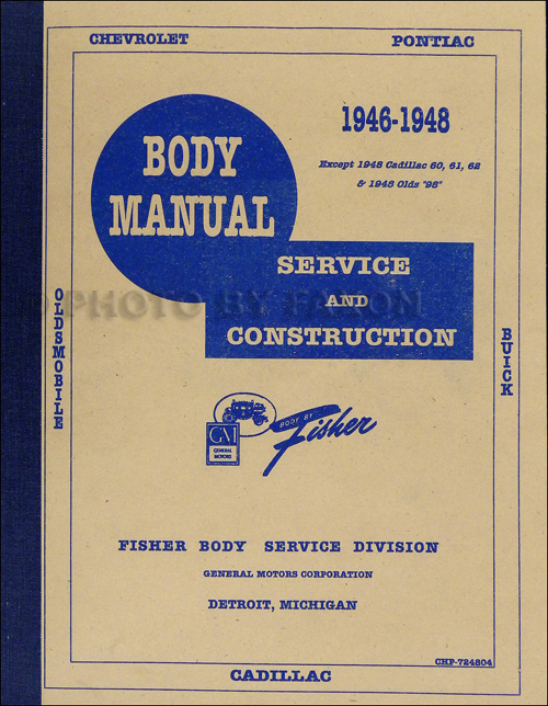 1946-1947 Cadillac Reprint Body Repair Manual