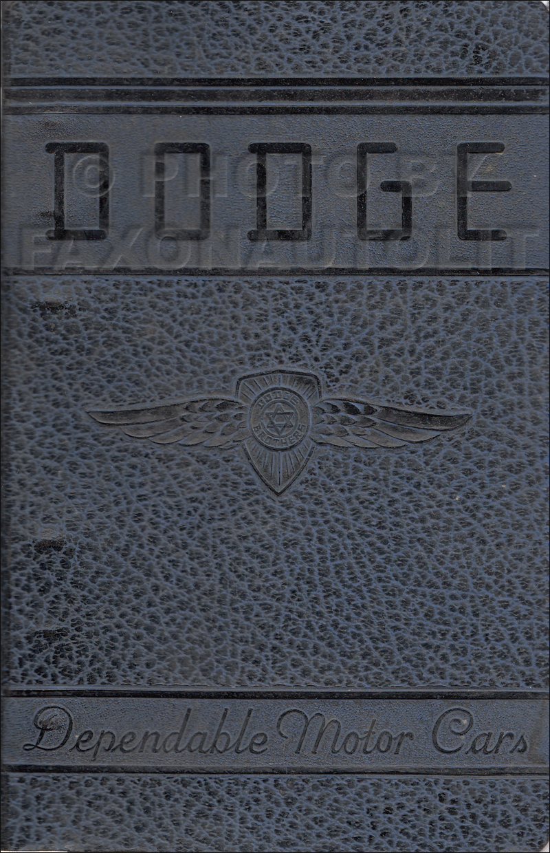 1946-1948 Dodge Car Data Book Original