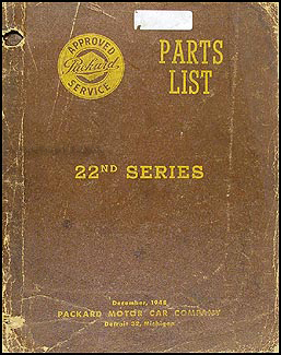 1948-1949 Packard Master Parts Book Original