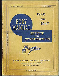 1946-1948 Oldsmobile Body Manual Original