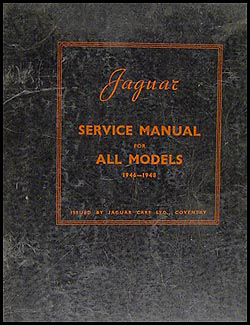 1946-1948 Jaguar All Models Repair Manual Original 