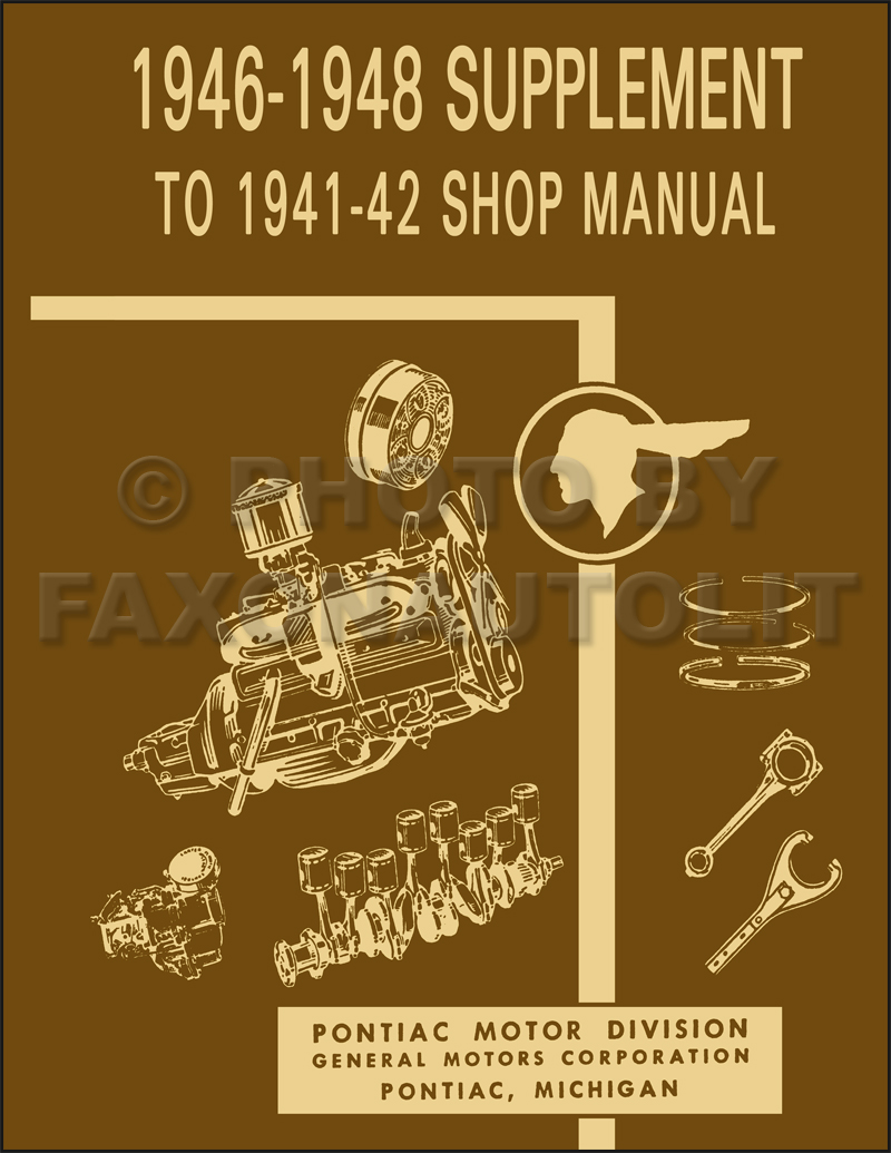 1946-1948 Pontiac Repair Shop Manual Reprint Supplement