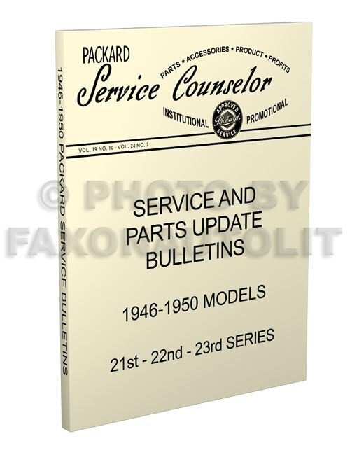 1946-1950 Packard Service Bulletins & Parts Updates Reprint