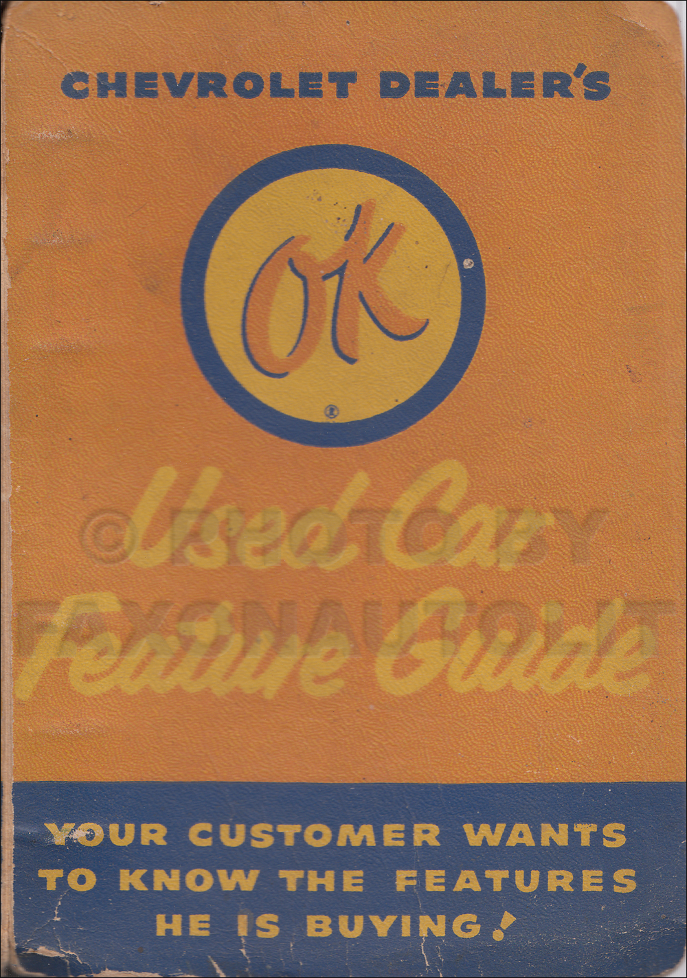 1946-1954 Chevrolet Used Car Feature Guide Dealer Album Original