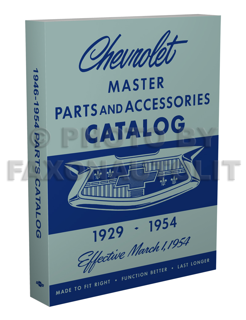 Chevrolet Parts Interchange Manual 1949 1950 1951 1952 Chevy and GM Book 