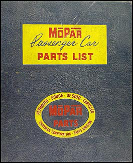 1946-1954 MoPar Parts Book Original 