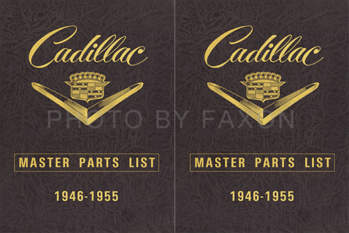 1946-1955 Cadillac Master Parts and Accessories Book Reprint