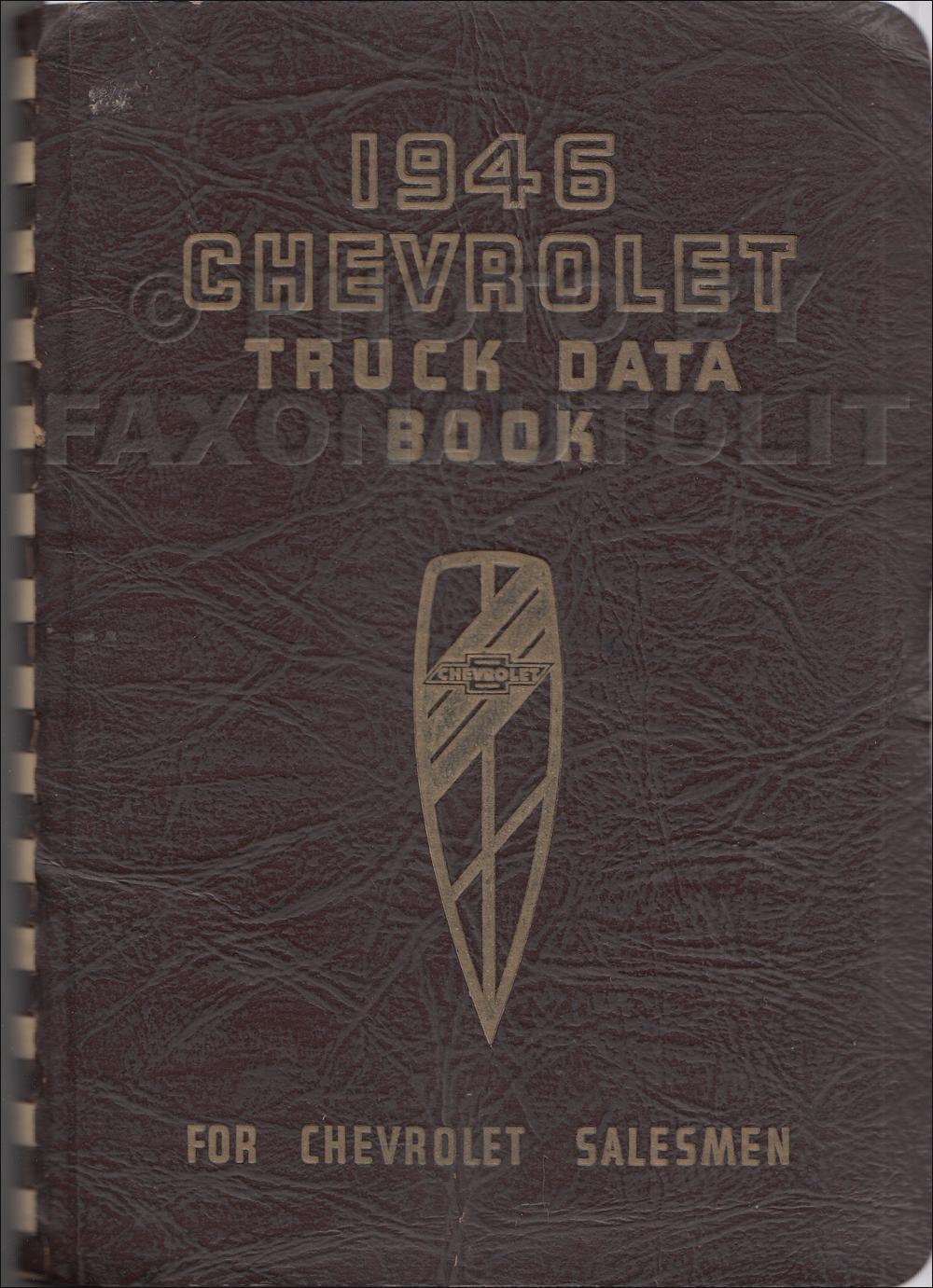 1946 Chevrolet Truck Data Book Original