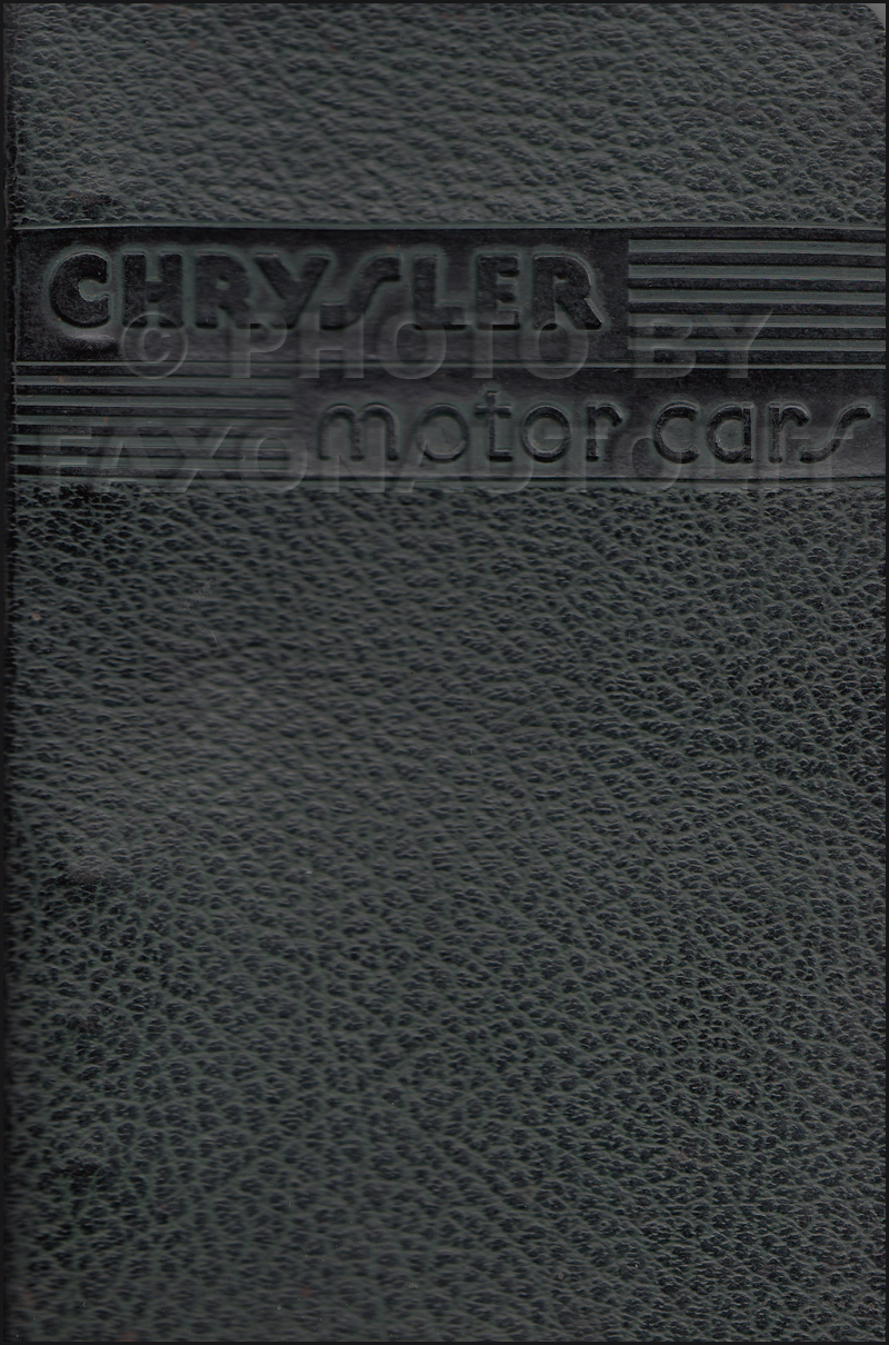 1946 Chrysler Data Book Original