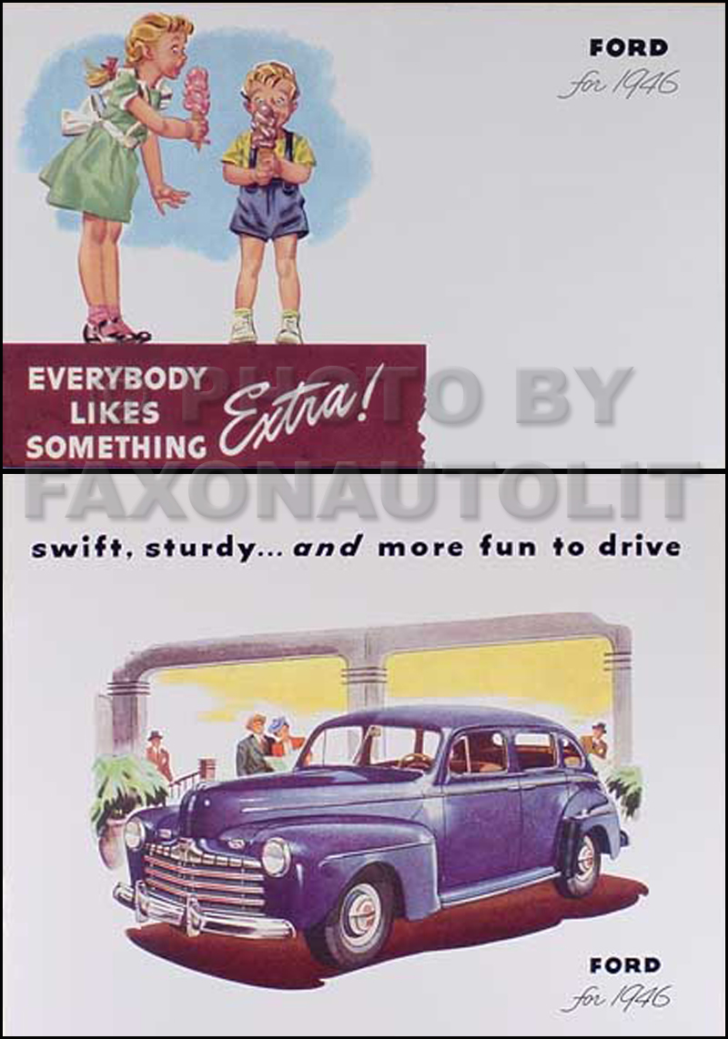 1946 Ford Car Reprint Sales Brochure & Accessory Catalog 46