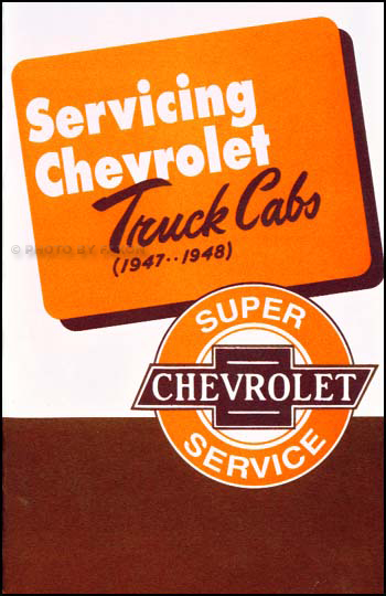 old listing for 1947-1948 Chevrolet Truck Cab Service Manual for 1947-1955 Series I