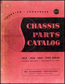1947-1950 Studebaker Champion Commander Mechanical Part Book Original