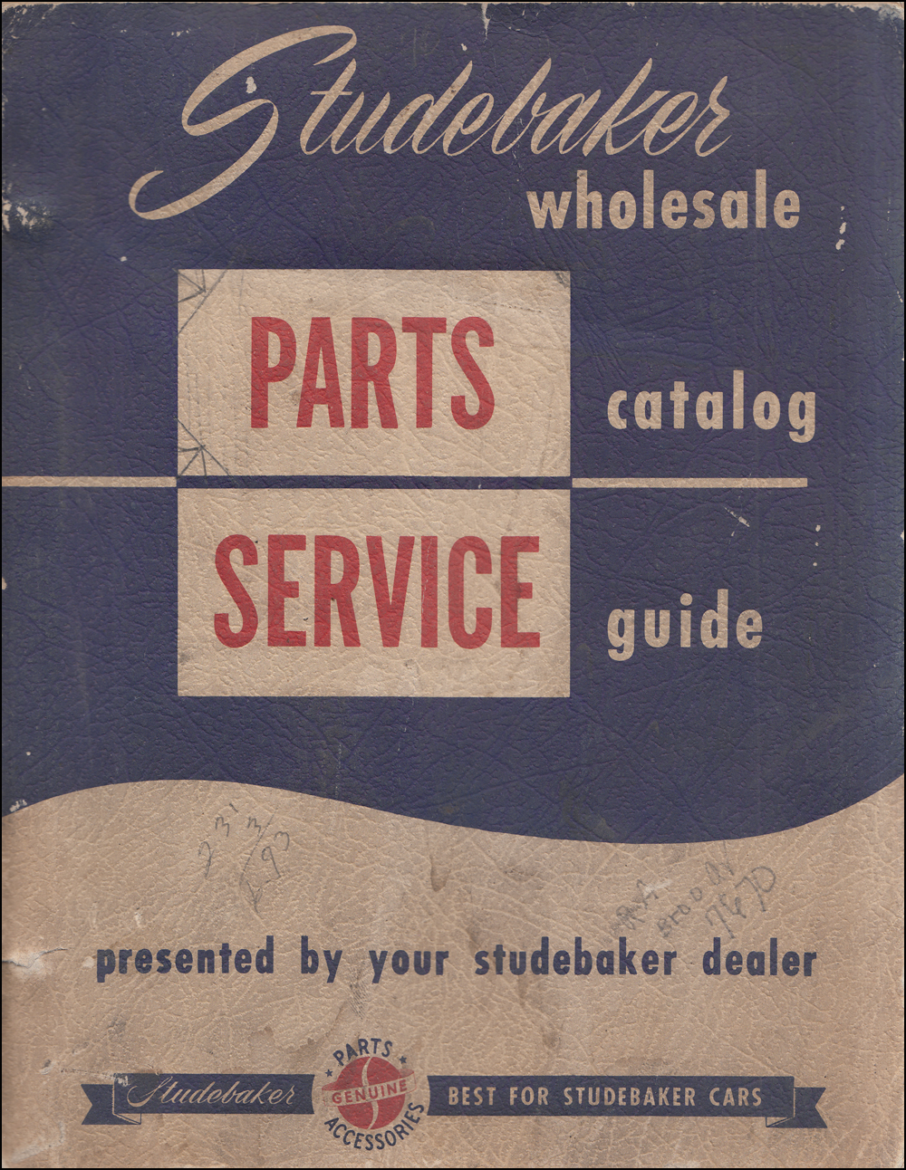 1947-1954 Studebaker Wholesale Parts Book Original with Service Tips