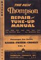 1947 Crosley and Kaiser Thompson Car Repair and Tune-Up Manual Original