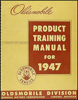 1946-1948 Oldsmobile Shop Manual Supplement Original 