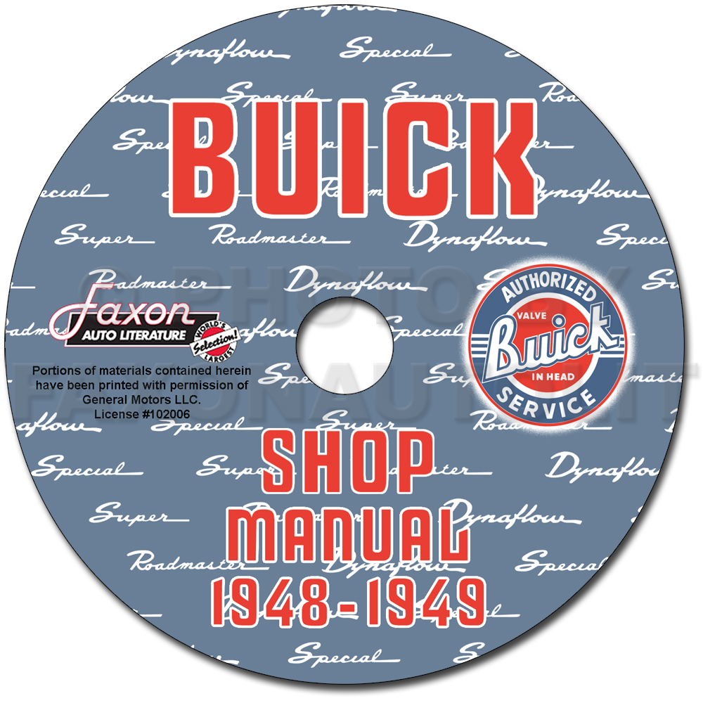 1948-1949 Buick Shop Manual & Dynaflow Manual on CD-ROM