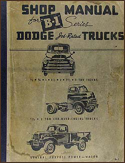 1948-1949 Dodge Truck Shop Manual Original 